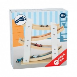 Писта Small Foot, дървена, с четири колички, 25 х 10 х 27 cm - 6611100736 - изглед 7
                  