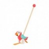 Играчка за бутане Small Foot Папагал, дървена, 47 х 6 х 18 cm
