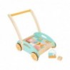 Конструктор с количка Small Foot, дървен, 34 х 27 х 36 cm, 35 части