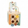 Дидактичен дървен Куб Small Foot Сафари, 20х20х38cm