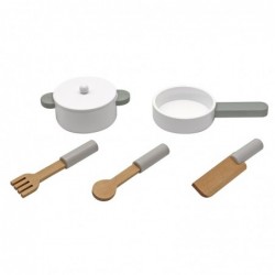 Детска Дървена Кухня Ginger Home за Игра с Аксесоари - Бяла - W10C404H - изглед 4
                  