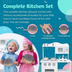 Детска Дървена Кухня Ginger Home за Игра с Аксесоари - Бяла - W10C404H - изглед 7
                  