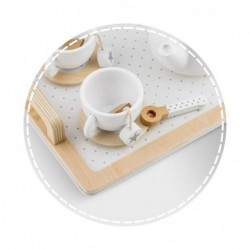 Детски Дървен Комплект Ginger Home за Чай и Кафе с Аксесоари - бяло/сиво - W10B318B - изглед 9
                  