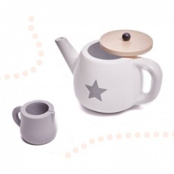 Детски Дървен Комплект Ginger Home за Чай и Кафе с Аксесоари - бяло/сиво - W10B318B - изглед 14
                  