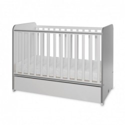 Детско легло Lorelli SWEET DREAM 60/120 бяло+stone grey - 10150540041A - изглед 3
                  