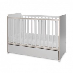 Детско легло Lorelli SWEET DREAM 60/120 бяло+светъл дъб - 10150540036A - изглед 3
                  