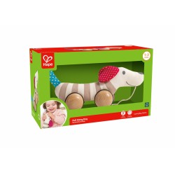 Играчка за дърпане Hape - Кученце Hugo, 30х14см - H8505 - изглед 4
                  