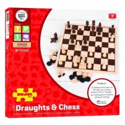 Дървена игра Bigjigs 2в1 - Шах и табла - BJ789 - изглед 3
                  