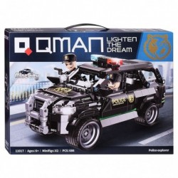 Конструктор Qman Mine City - Полицейски автомобил, 686 части - Q11017 - изглед 4
                  