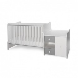 Легло MiniMAX NEW 190/72 бяло+stone grey - 10150500041A - изглед 8
                  