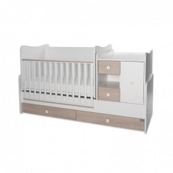 Детско легло Lorelli MiniMAX NEW бяло+кехлибар - 10150500044A - изглед 3
                  