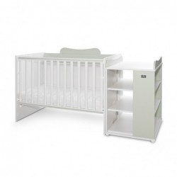 Детско легло LORELLI MULTI с шкаф и чекмедже 190/82 Бяло+Milky Green - 10150570040A - изглед 4
                  