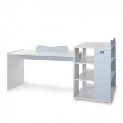 Детско легло LORELLI MULTI с шкаф и чекмедже 190/82 Бяло+Baby Blue - 10150570039A - изглед 12
                  