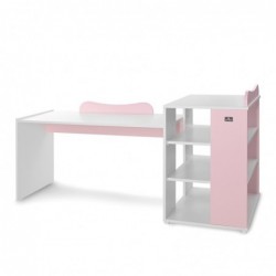 Детско легло LORELLI MULTI с шкаф и чекмедже 190/82 Бяло+Orchid Pink - 10150570038A - изглед 12
                  
