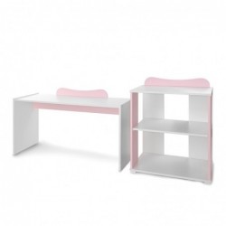 Детско легло LORELLI MULTI с шкаф и чекмедже 190/82 Бяло+Orchid Pink - 10150570038A - изглед 13
                  