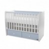Легло Lorelli MATRIX NEW 60/120 бяло/baby blue