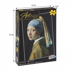 Пъзел Grafix - Момиче с перла, художествен, 50х70cm, 1000 части - 6611120530 - изглед 8
                  