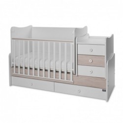 Детско трансформиращо легло LORELLI MAXI PLUS 70/160 бяло+светъл дъб - 10150580045P - изглед 3
                  