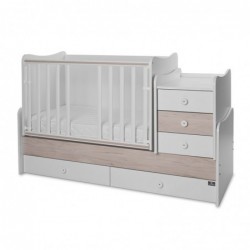 Детско трансформиращо легло LORELLI MAXI PLUS 70/160 бяло+светъл дъб - 10150580045P - изглед 4
                  