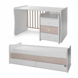 Детско трансформиращо легло LORELLI MAXI PLUS 70/160 бяло+светъл дъб - 10150580045P - изглед 12
                  