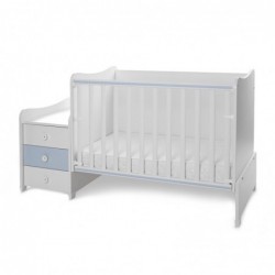 Детско трансформиращо легло LORELLI MAXI PLUS 70/160 бяло+baby blue - 10150580039P - изглед 5
                  