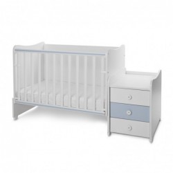Детско трансформиращо легло LORELLI MAXI PLUS 70/160 бяло+baby blue - 10150580039P - изглед 6
                  