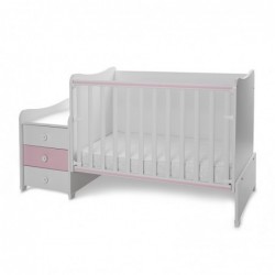 Детско трансформиращо легло LORELLI MAXI PLUS 70/160 бяло+orchid pink - 10150580038P - изглед 5
                  