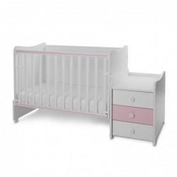 Детско трансформиращо легло LORELLI MAXI PLUS 70/160 бяло+orchid pink - 10150580038P - изглед 6
                  