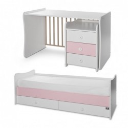 Детско трансформиращо легло LORELLI MAXI PLUS 70/160 бяло+orchid pink - 10150580038P - изглед 12
                  
