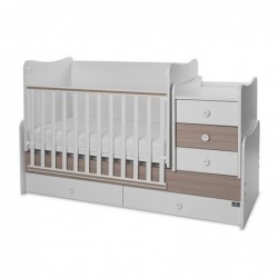 Детско трансформиращо легло LORELLI MAXI PLUS 70/160 бяло+кехлибар - 10150580044P - изглед 3
                  