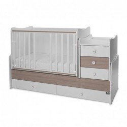 Детско трансформиращо легло LORELLI MAXI PLUS 70/160 бяло+кехлибар - 10150580044P - изглед 4
                  