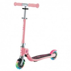 Детска сгъваема тротинетка с две светещи колела Globber Flow Foldable Junior Lights - розова - 870-210 - изглед 1