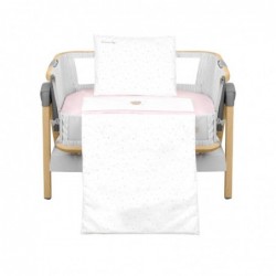 Бебешки спален комплект за мини-кошара 3ч Kikka Boo Dream Big Pink - 41101030166 - изглед 1