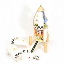 Дървена играчка с активности Classic World - Космическа ракета - CW50528 - изглед 3
                  