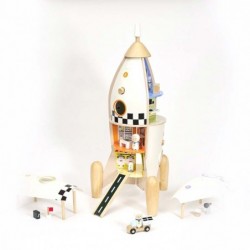 Дървена играчка с активности Classic World - Космическа ракета - CW50528 - изглед 4
                  
