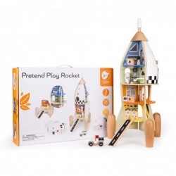 Дървена играчка с активности Classic World - Космическа ракета - CW50528 - изглед 7
                  