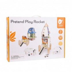Дървена играчка с активности Classic World - Космическа ракета - CW50528 - изглед 8
                  