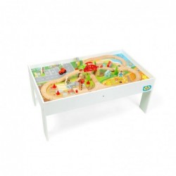 Комплект влакче с релси и маса Bigjigs (50 части)  - BJT550 - изглед 4
                  