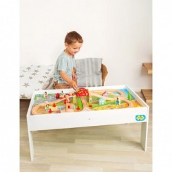 Комплект влакче с релси и маса Bigjigs (50 части)  - BJT550 - изглед 5
                  