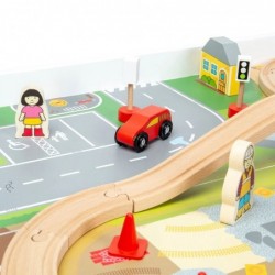 Комплект влакче с релси и маса Bigjigs (50 части)  - BJT550 - изглед 6
                  