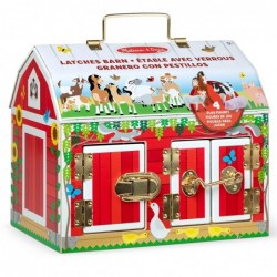 Детска дървена играчка Melissa and Doug Хамбар с врати и ключалки + 4 животни - 000772025645 - изглед 4
                  