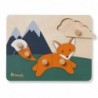 Дървен пъзел Puzzle N Sort Fox