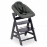 Комплект за новородено+стол Alpha Plus Dark Grey