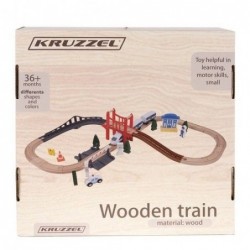 Дървена железница с коловоз Kruzzel - KRU22646 - изглед 3
                  
