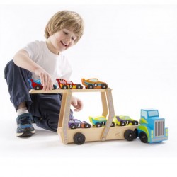 Автовоз с коли дървен Melissa and Doug - 000772127592 - изглед 3
                  