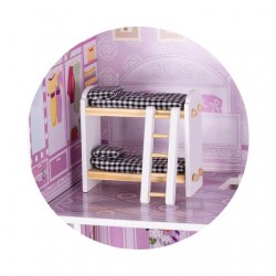 Детска дървена къща за кукли Chipolino в комплект с 13бр. мебели - DIWH02407627 - изглед 5
                  