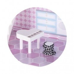Детска дървена къща за кукли Chipolino в комплект с 13бр. мебели - DIWH02407627 - изглед 6
                  
