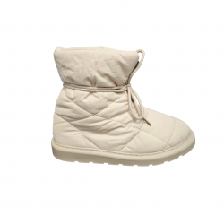 Меки боти Arcobaleno с връзки беж - CU217 beige - изглед 1