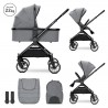 Детска комбинирана количка Lorelli REYA 2в1 с кош за новородено GREY