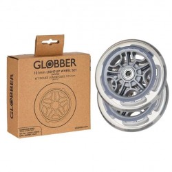 Резервни колела с бяла LED светлина, 121mm за тротинетки GLOBBER - 538-003 - изглед 3
                  